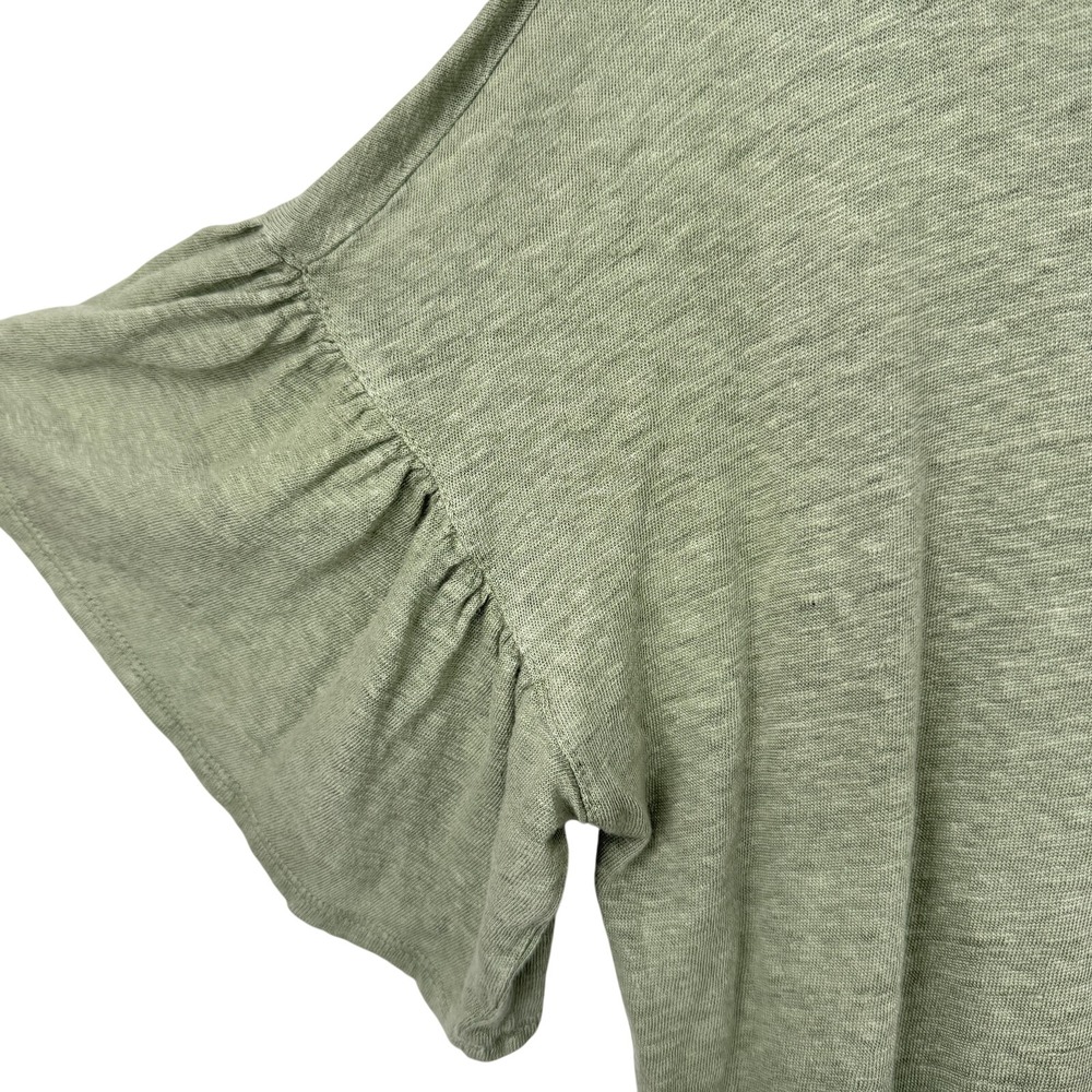 Rachel Rachel Roy Linen Top Boho Neutral Beach Resort Flowy‎ Feminine Coquette L - Picture 5 of 8